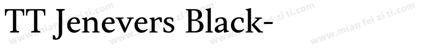 TT Jenevers Black字体转换